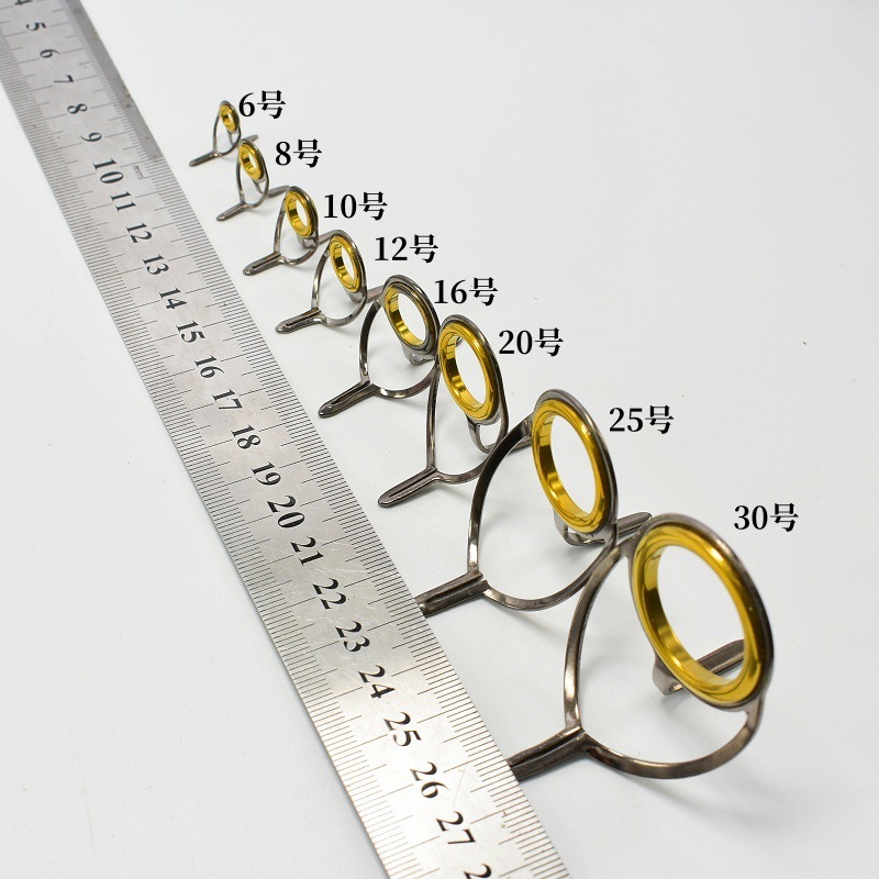 Fishing Rod Guide Replacement - 8 pièces matériel de pêche Kit