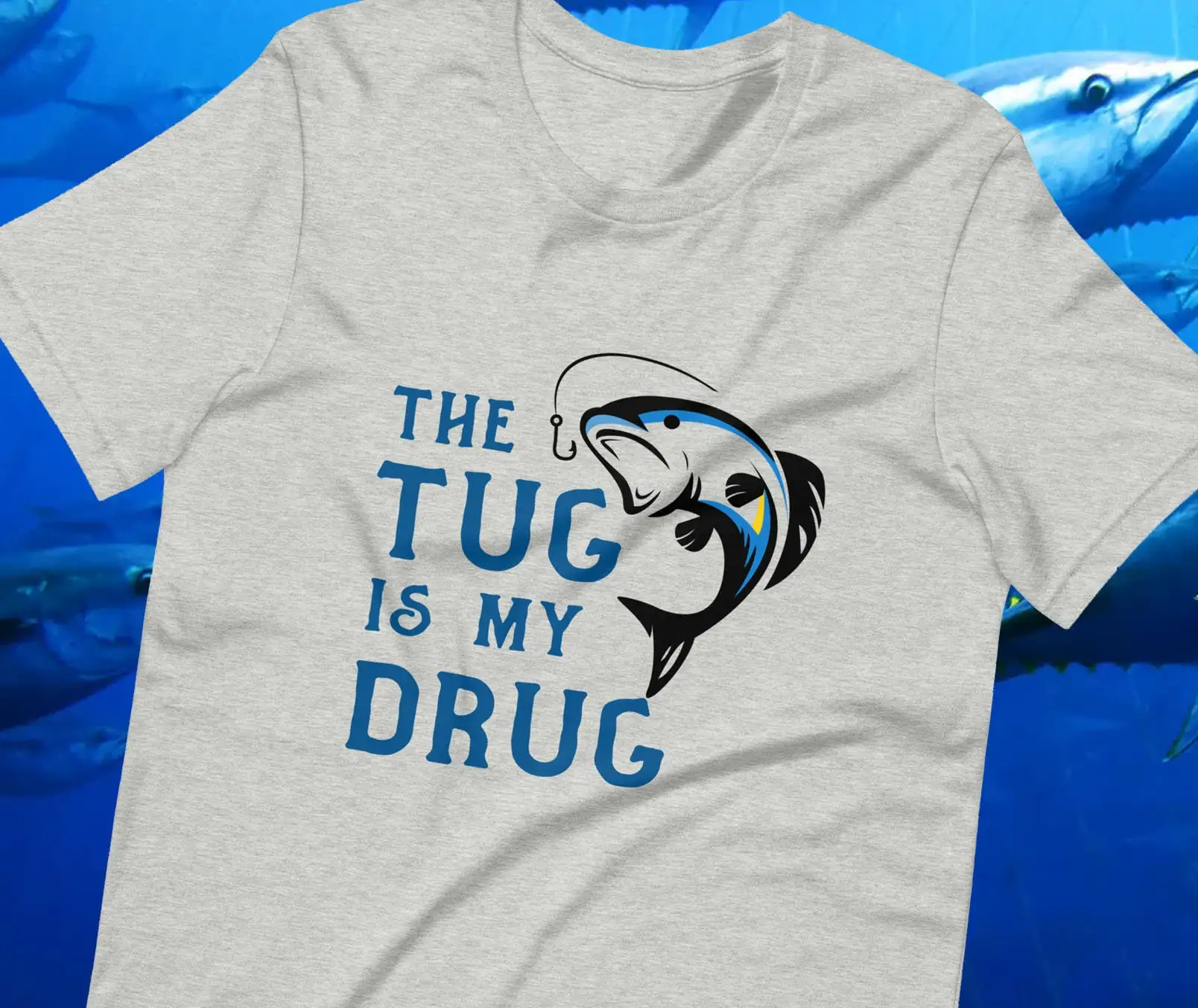 Fishing Rod Boat - T-shirt 'Le Tug est ma drogue'