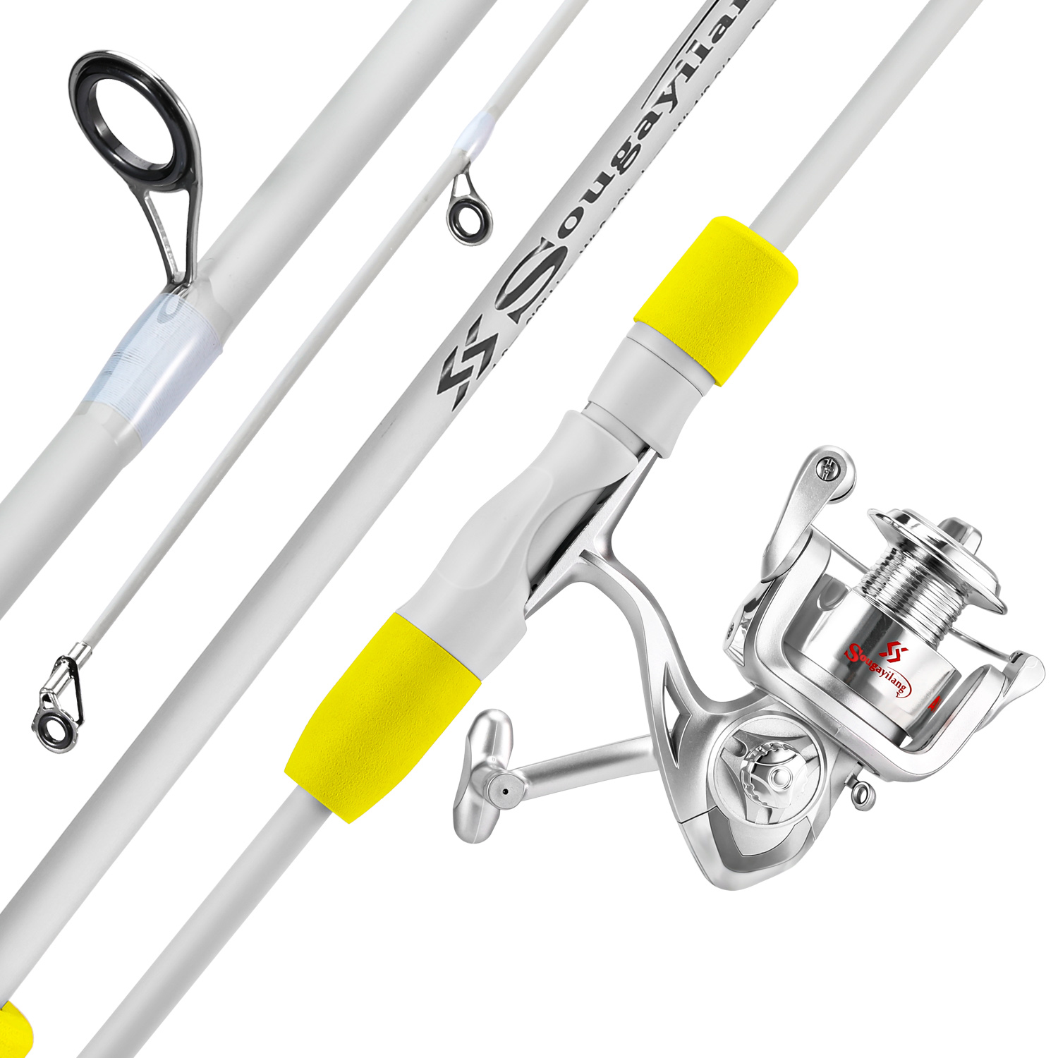 Fishing Rod Carbon Fiber - Sougayilang 2 sections canne à pêche