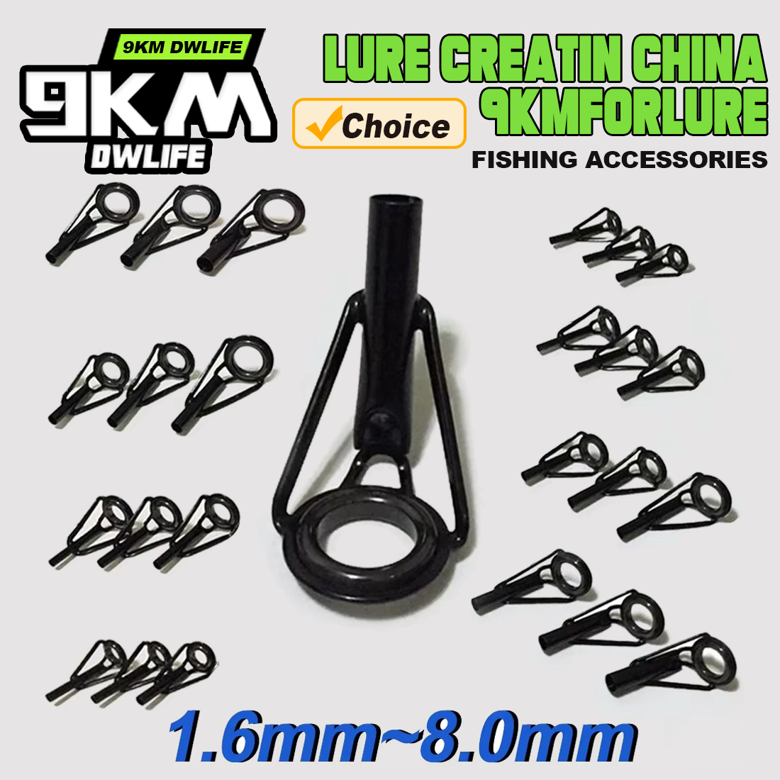 Fishing Rod Tip Replacement - Kit de réparation de Guides de