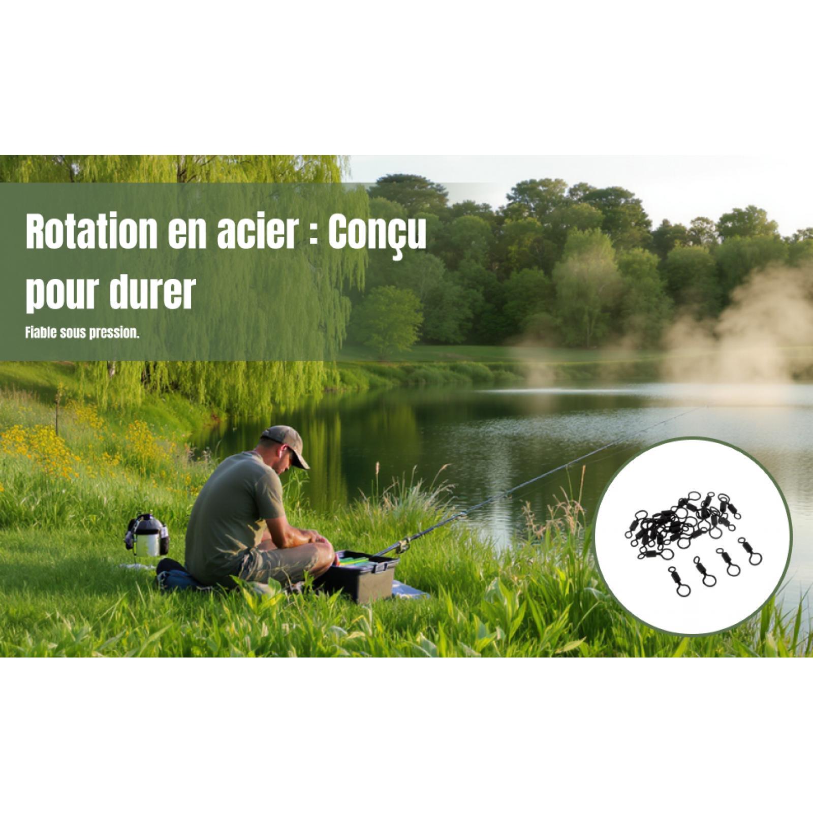 Émerillons de pêche rotatifs n - Fishing Rod Spinning avis et prix