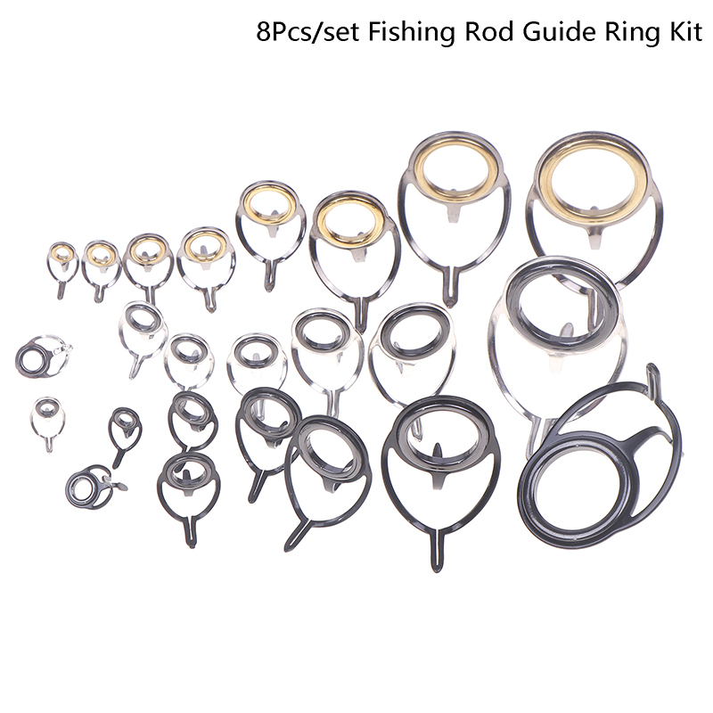 8 pièces matériel de pêche Kit - Fishing Rod Guide Replacement avis et prix