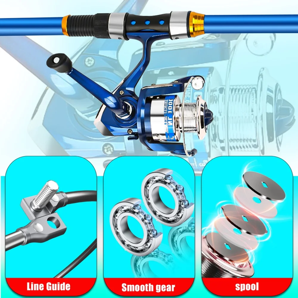 Ensemble de canne à pêche téle - Fishing Rod Spinning avis et prix