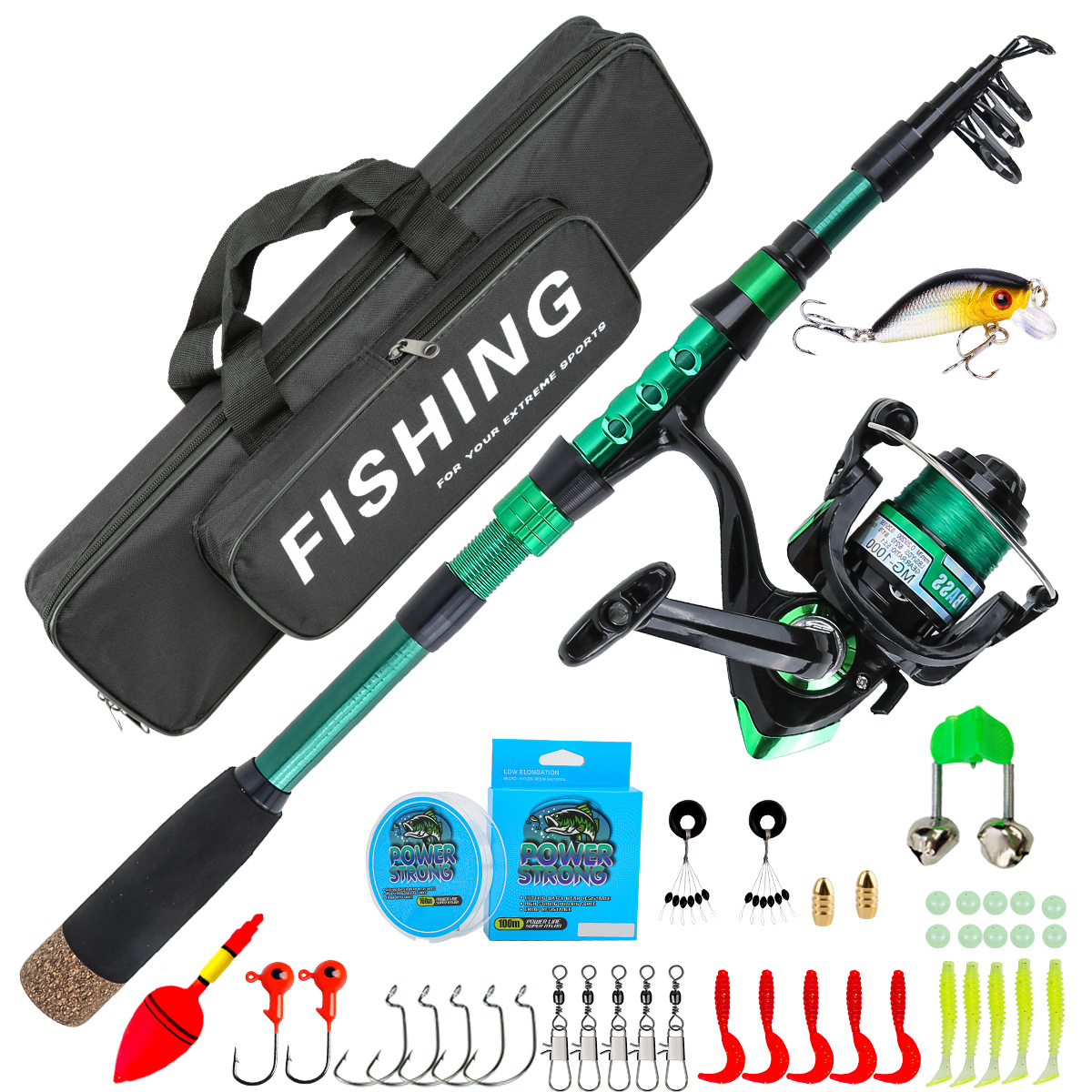 Canne à pêche télescopique en  - Fishing Rod Carbon Fiber avis et prix